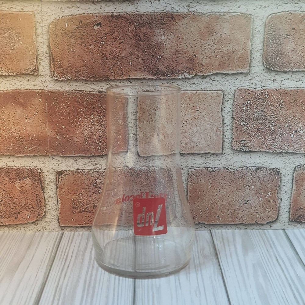 7-up The Uncola Upside-Down Soda Pop Glass 15oz Collectible Vintage Nice